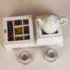 Wooden Tea Storage Chest with Integrated Warmer & Clear Viewing Lid