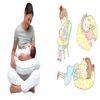 Nursing Baby Pillow with Cotton Pillowcase Model Forest