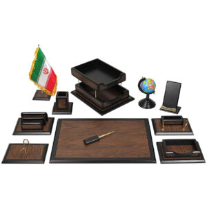 Wooden Office Desk Organizer Accessories – 11Pieces