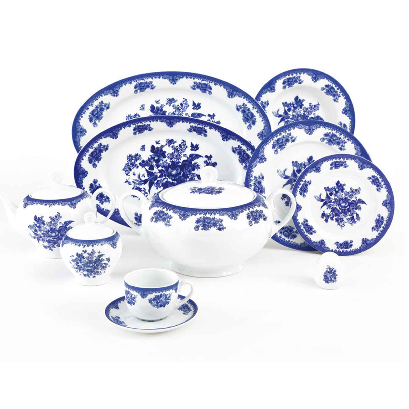 102 Piece Iranian Dinnerware Set by Zarrin Iran Porcelain