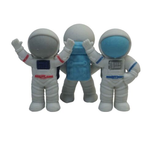 3-Piece Astronaut Eraser Set - Launch into Fun with Galactic Wonders