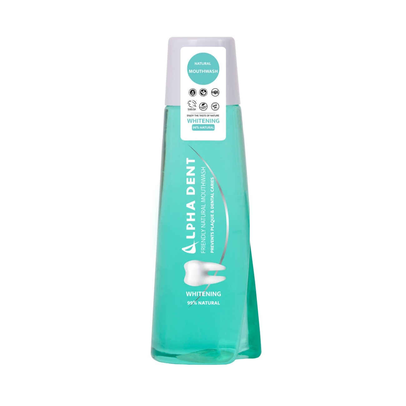 AlphaDent Natural Whitening Alcohol-Free Mouthwash (x2)