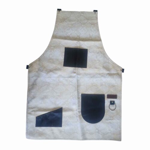 Modern Artisan Barista Apron – Stylish Gray Coffee Shop Work Apron