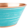 Artisan Persian Handcrafted Copper Bowl in Turquoise