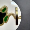 Set of 2 Artisan Resin Serving Trays - Modern Abstract White Tray