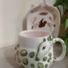 Artistic Handcrafted Ceramic Mug - Deer Design