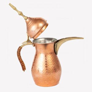 Baghdadi Copper Dallah Coffee Pot – Authentic Arabic Qahwa Maker, Dalia Model