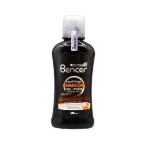 Bencer Charcoal Alcohol-Free Mouthwash – Advanced Whitening – 400 ml ( Pack of 2 )