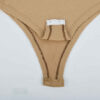 Bodysuit Long Sleeve With Thumbhole for Women in Cream