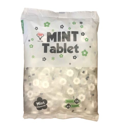 Mint Candy Tablets – Refreshing Mint Flavor with Decorative Flower Design 500g