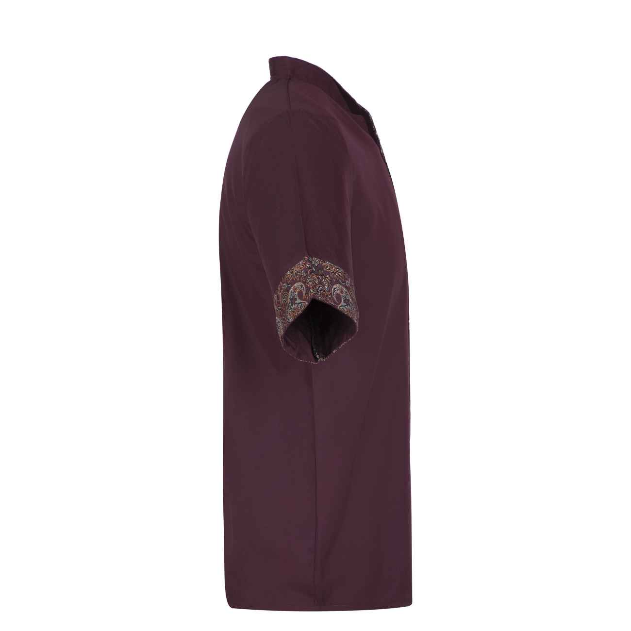 Chef’s Jacket Short Sleeve for Men in Crimson