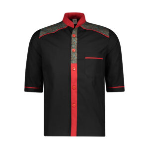 Chef’s Jacket Short Sleeve for Men with Paisley Design