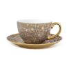 Artistic Classic Porcelain Tea Set with Golden Detailing – Sophisticated & Elegant Dining Experience