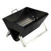 Compact Folding Campfire Grill for Outdoor Cooking