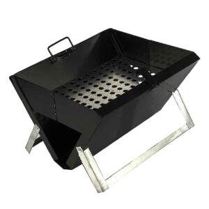 Compact Folding Campfire Grill for Outdoor Cooking