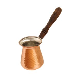 Authentic Copper Turkish Coffee Pot – Handcrafted Cezve for Traditional Brewing, Premium Model