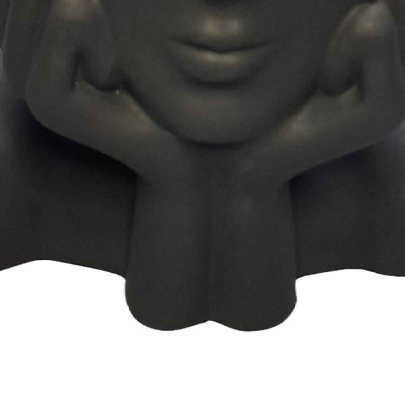 Decorative Concrete Sculptural Vase with a Graceful Girl Design, Serving as a Striking Modern Art Piece