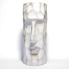Decorative Concrete Sculptural Vase in a Luxurious Golden Finish, Perfect for Contemporary Decor