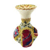 Decorative Pottery Vase, Handcrafted and Adorned with a Beautiful Persian Carpet-Inspired Pattern