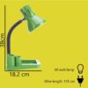 Classic Metal Desk Lamp with Organizer – Functional Workspace Light