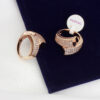 Elegant Brass Ring for Women in Bronze