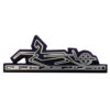 Elegant Persian Car Badges for Peykan in Silver