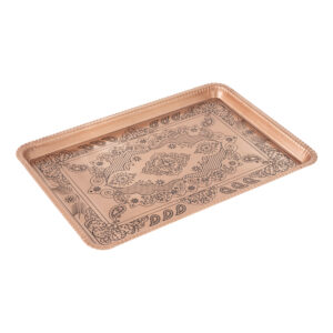 Elegant Copper Serving Tray – Traditional Rectangular Chic Tray