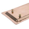 Elegant Footed Persian Copper Serving Tray - Rectangular Traditional Tray