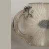 Elegant Resin Serving Tray - Modern Abstract Silver Tray with Handles