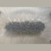Elegant Resin Serving Tray - Modern Abstract Silver Tray with Handles