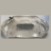 Elegant Resin Serving Tray - Modern Abstract Silver Tray with Handles