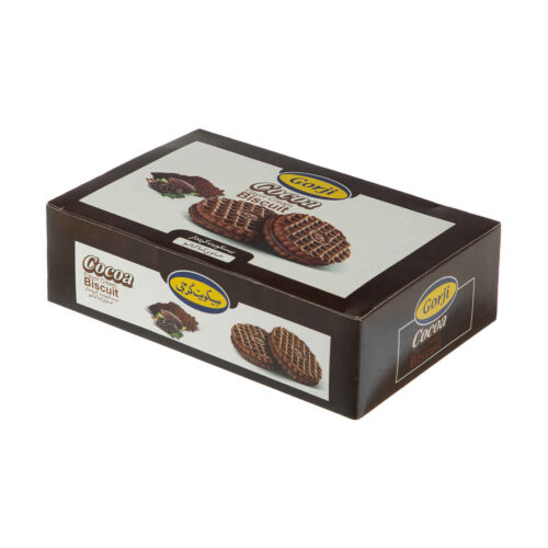 Gorji Iranian Cocoa Cream-Filled Biscuits, Rich Cocoa Flavor, 390 g (2-Pack)