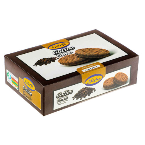 Gorji Iranian Coffee Cream-Filled Biscuits, Rich Coffee Flavor, 370 g (2-Pack)