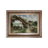 Hand-Knotted Persian Pictorial Rug from Tabriz Cottage Serenity
