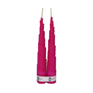 Handcrafted Natural Beeswax Candle Set of 2
