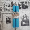 Handcrafted Natural Beeswax Pillar Candle Set of 2