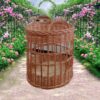 Artisan Wicker Storage Basket - Cylindrical Rustic Design