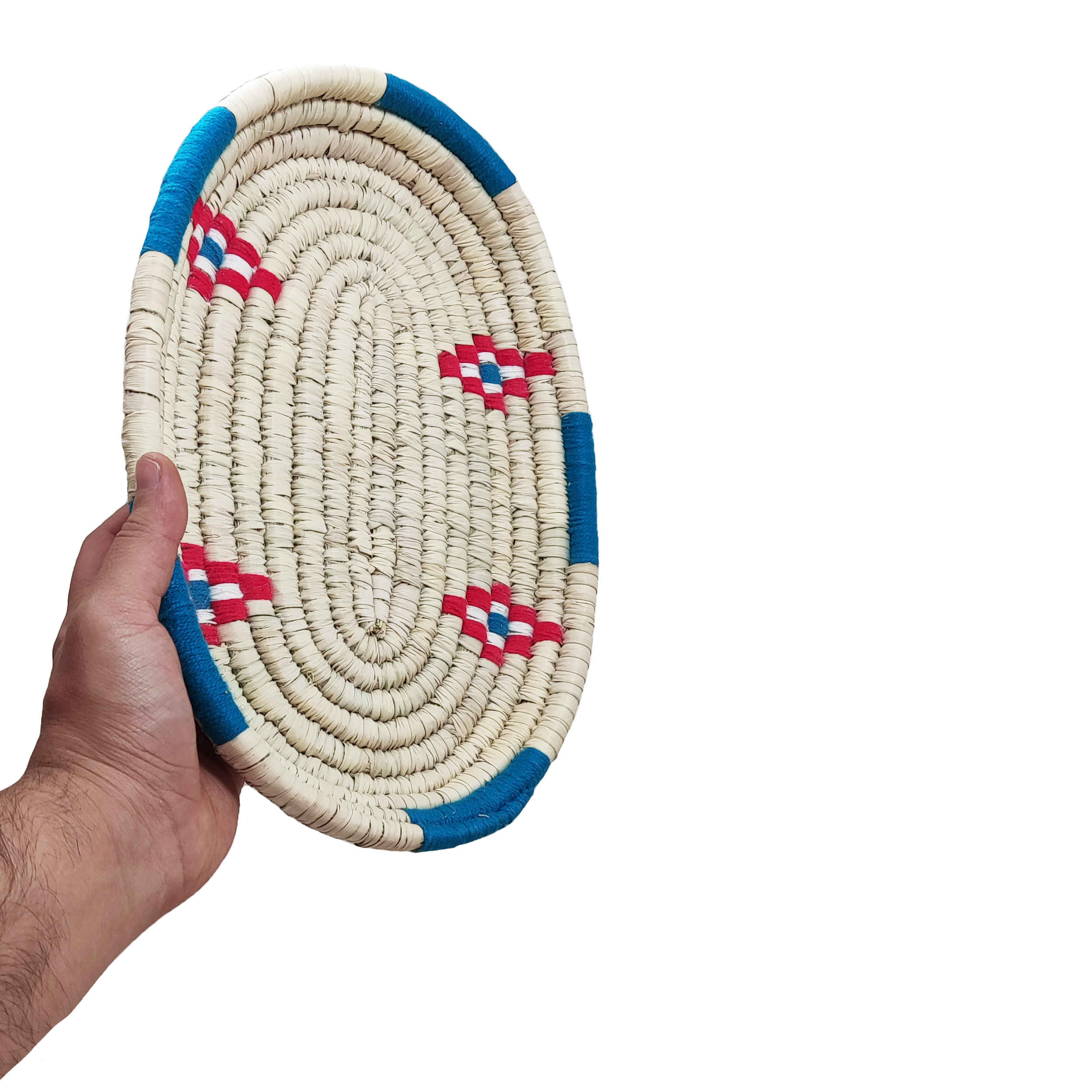 Oval Wicker Storage Basket – Sustainable Cream Design