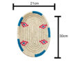 Oval Wicker Storage Basket - Sustainable Cream Design