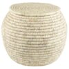 Round Wicker Organizer - Handwoven with Lid