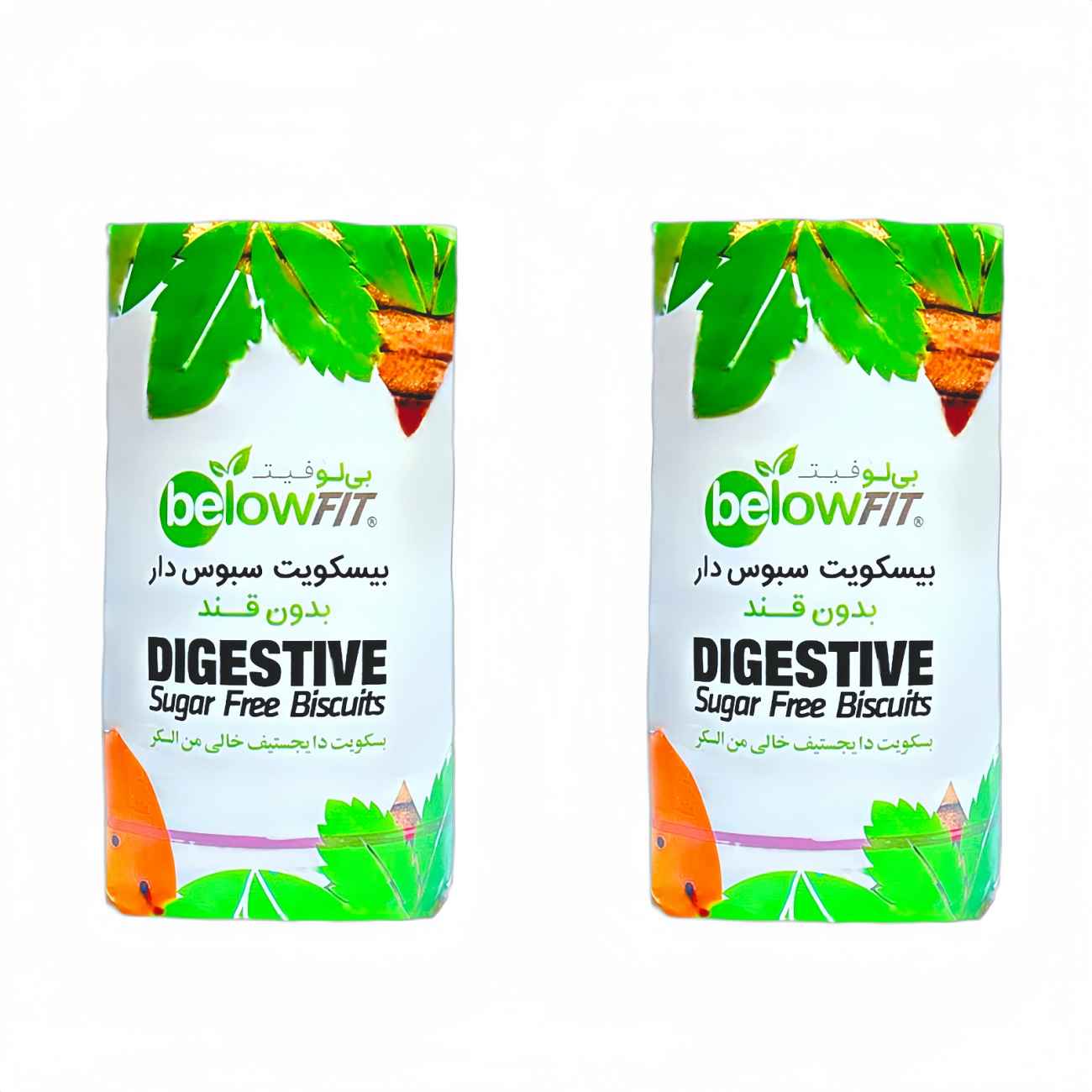 Iranian Below Sugar-Free Digestive Biscuits – 200 gr ( 2-Pack )