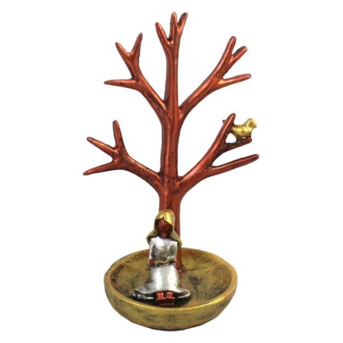 Novelty Jewelry Holder and Organizer with Tree & Girl Design