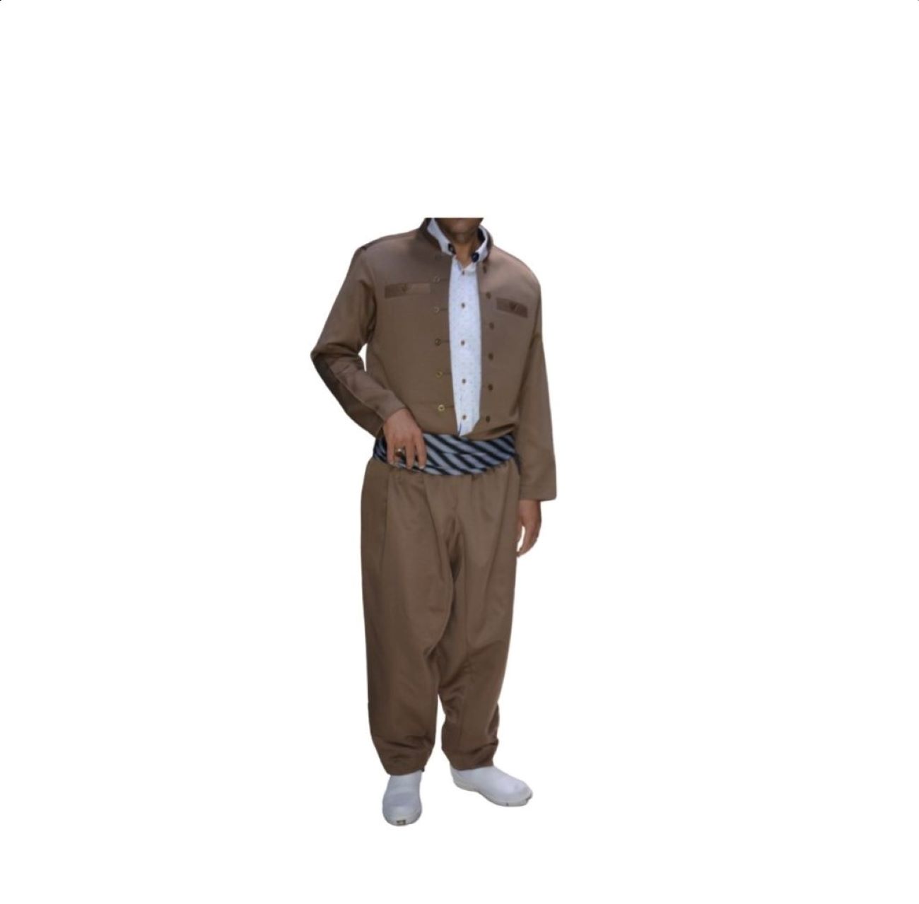 Kurdish Clothes with Pishtwen for Man – Brown
