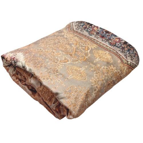 Large Persian Style Indoor Floor Mat with Floral Design