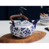 Luxury Porcelain Teapot for Special Occasions with Leaf Design