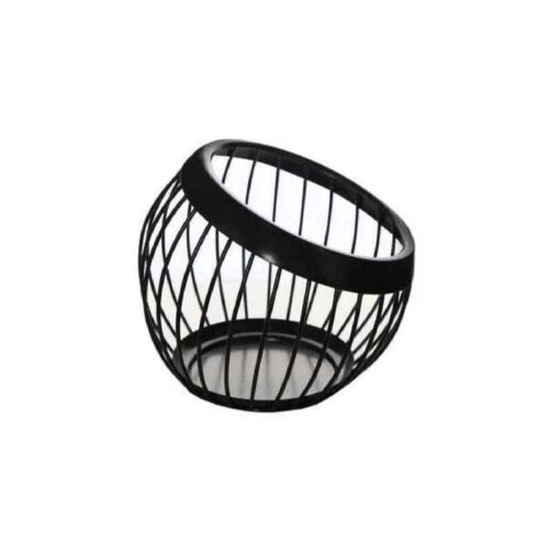 Metal Wire Fruit Basket Chic & Luxe in Black