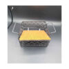Metal Wire Fruit Basket With Wooden Base Functional & Versatile