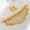 Mortasha Brass Necklace with Earrings Set