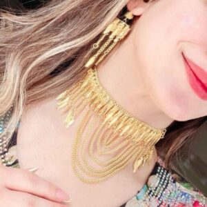 Mortasha Gold-Plated Brass Necklace Set