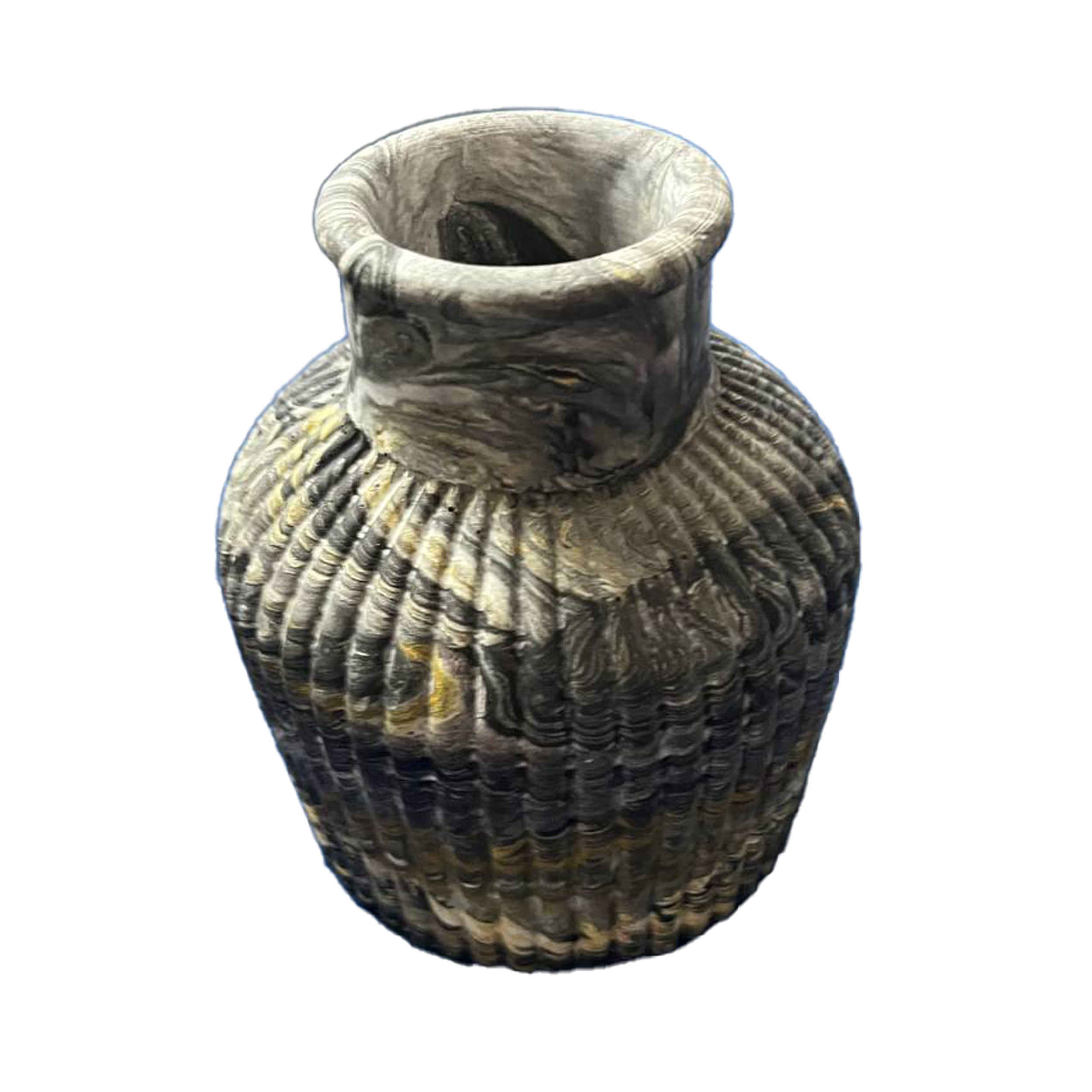 Persian Elegance Concrete Vase, Handcrafted with a Chic and Luxurious Design to Elevate Your Interior